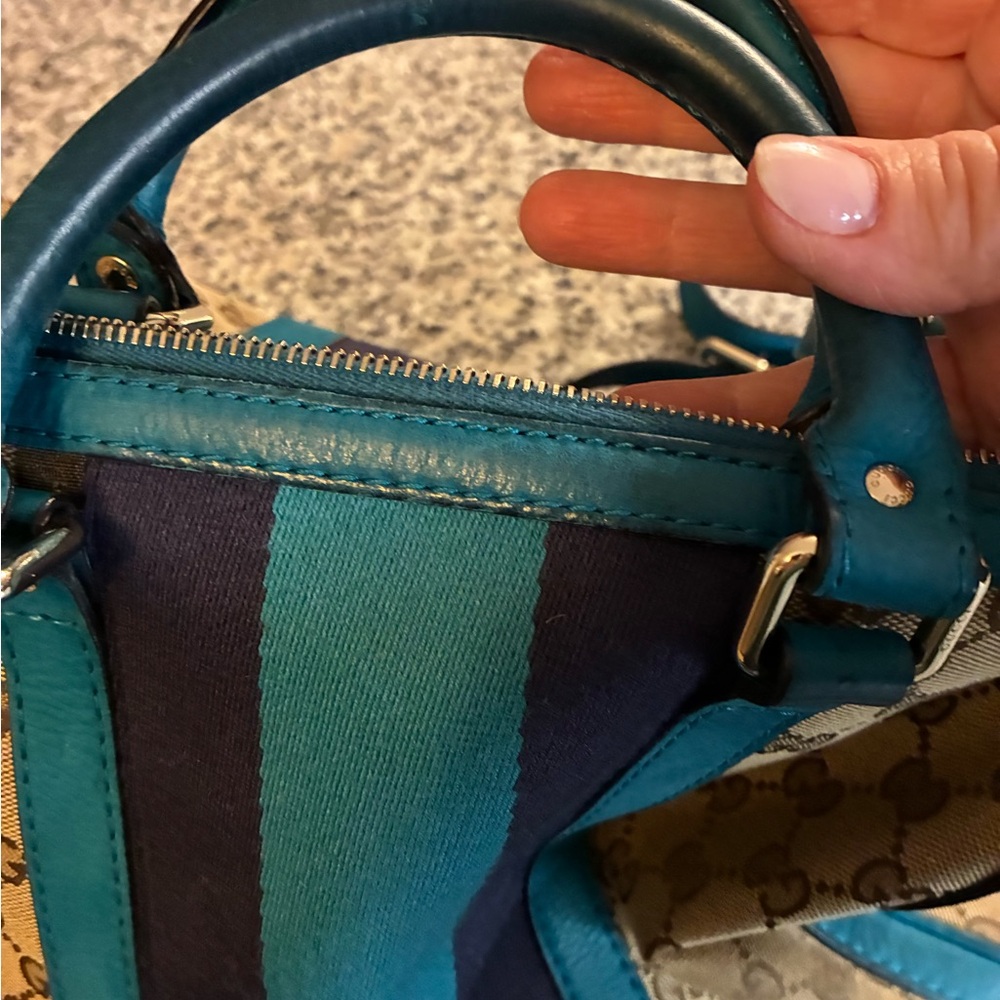 Gucci Vintage Web Boston canvas bag - Picture 7 of 16